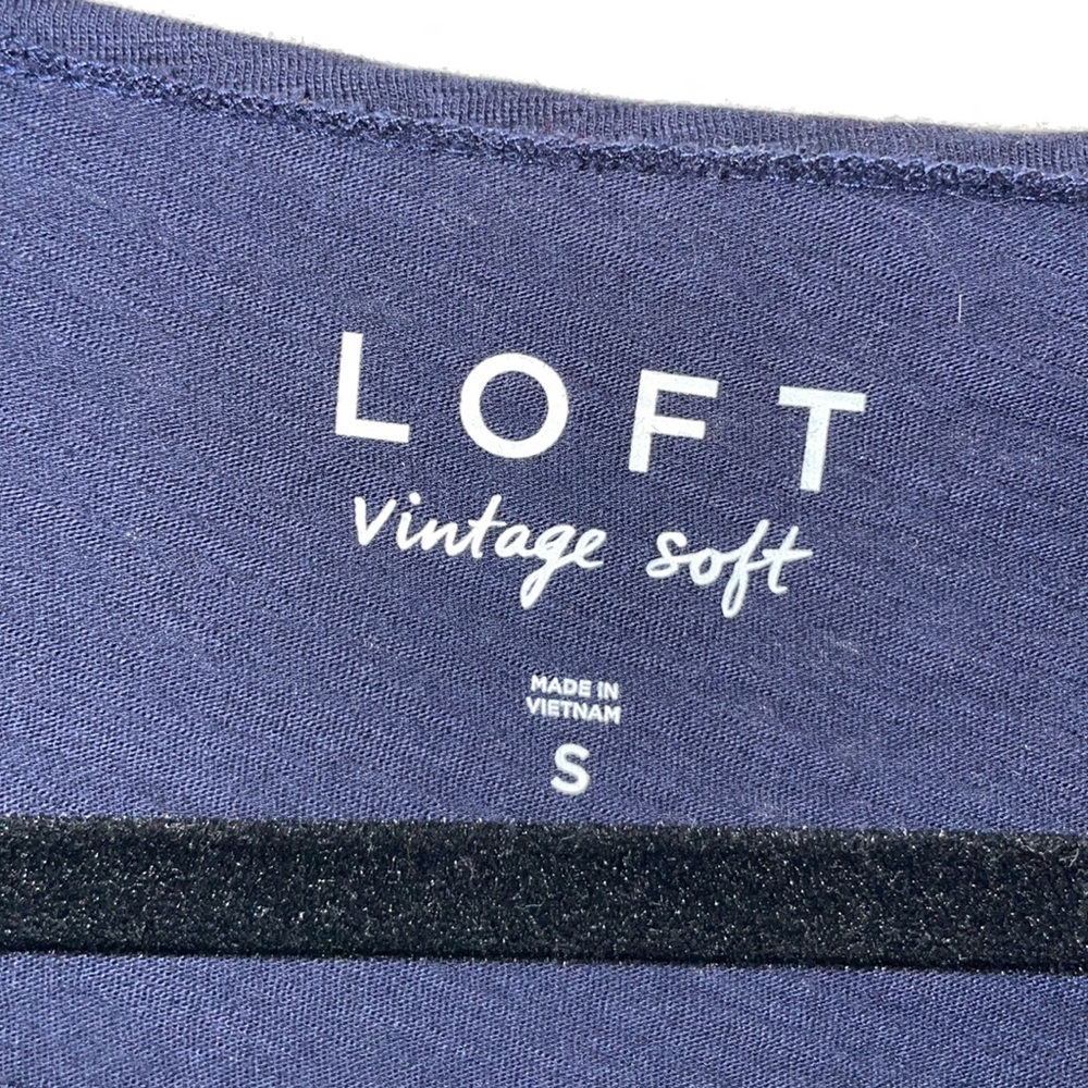 Loft Short Sleeve Navy Brand New With Tags Size S - Picture 4 of 6